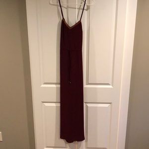 Maroon maxi dress